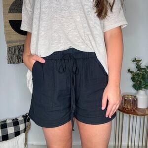 Stylish High Waist Black Women's Shorts